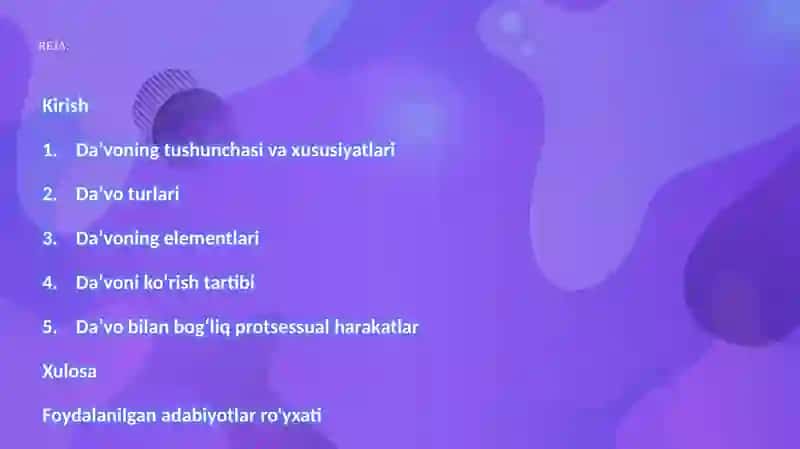 Fuqarolik protsessi dada’vo 2