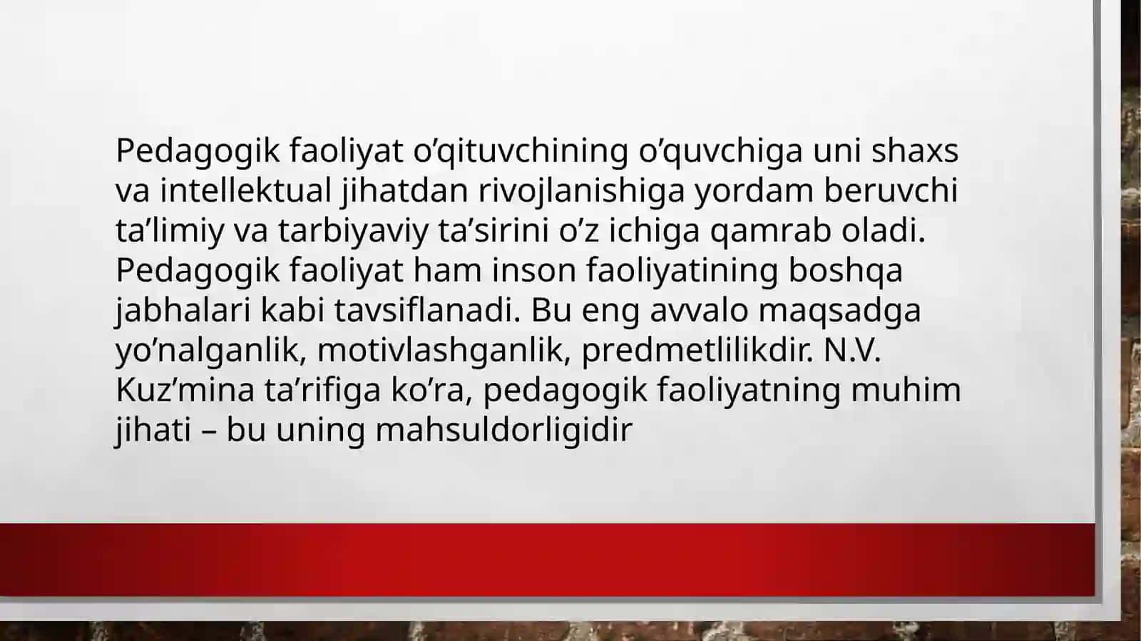 O‘QITUVCHI PSIXOLOGIYASI 2