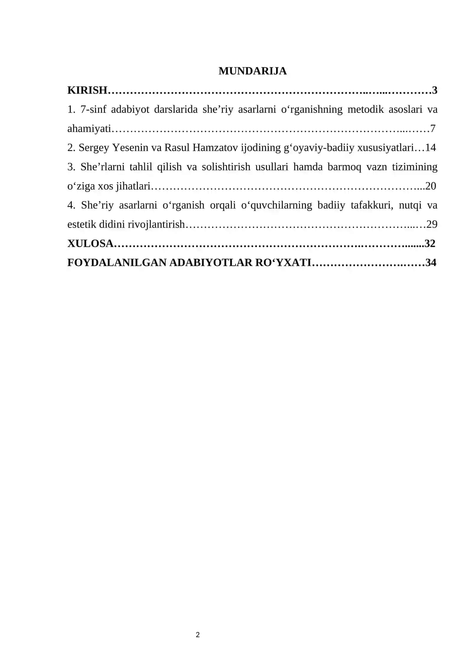 Mavzu:  7-sinfda Sergey Yesenin “Shahinam, o, mening Shahinam”, Rasul Hamzatov “Qushqanotli, hoy karvon” she’rlarini tahlil qilish, solishtirish va barmoq tizimini o‘rganish 2