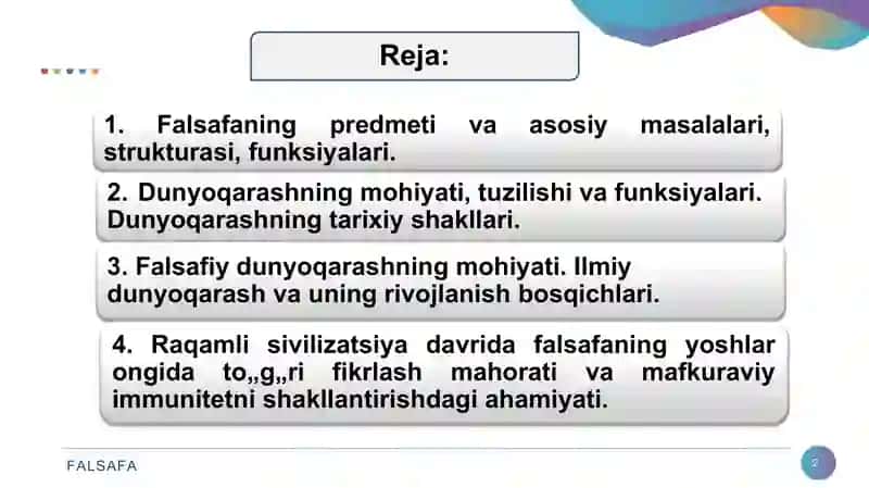 Falsafaning mohiyati va jamiyat taraqqiyotidagi roli 2