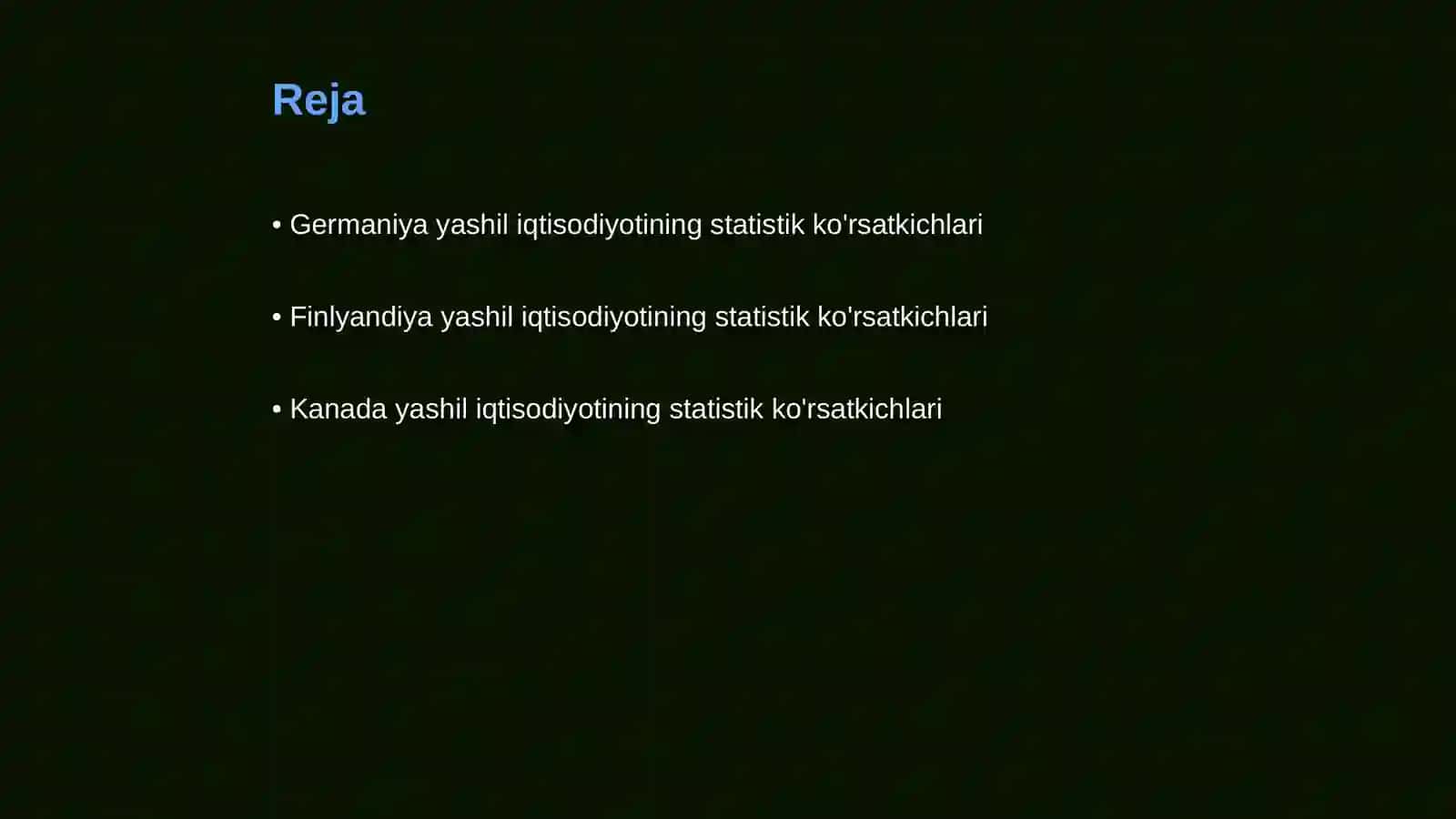 Germaniya yashil iqtisodiyoti statistik ko'rsatkichlari 2