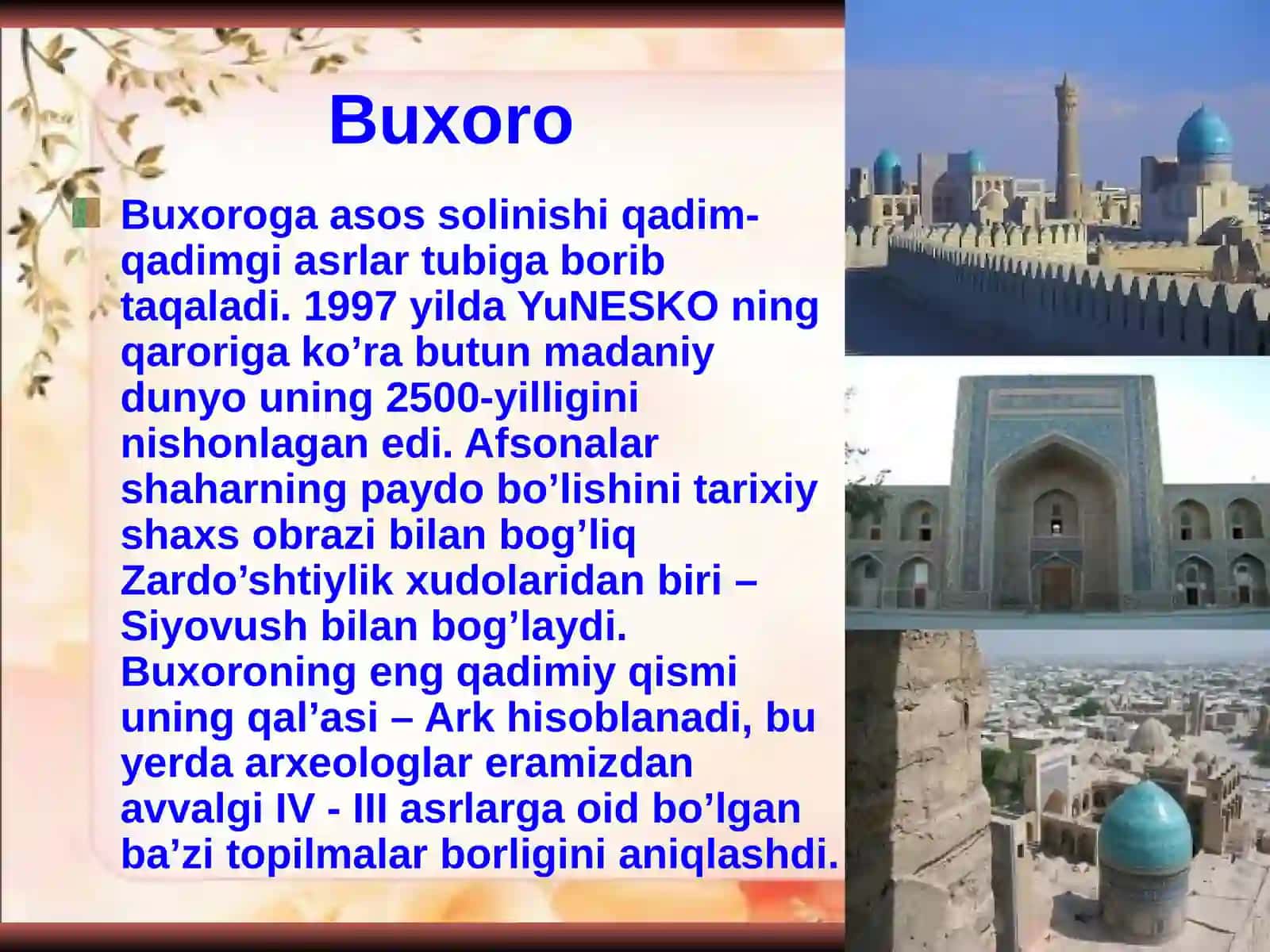 Tarixiy shaharlarga sayohat 2