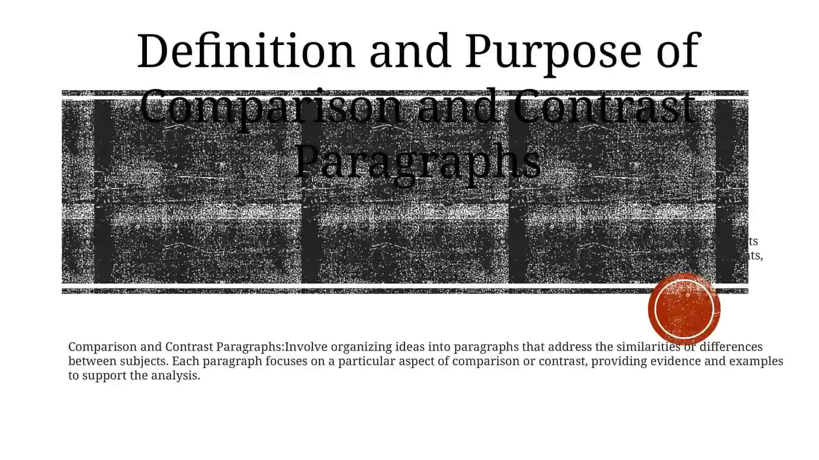 Comparison And Contrast Paragraphs 2