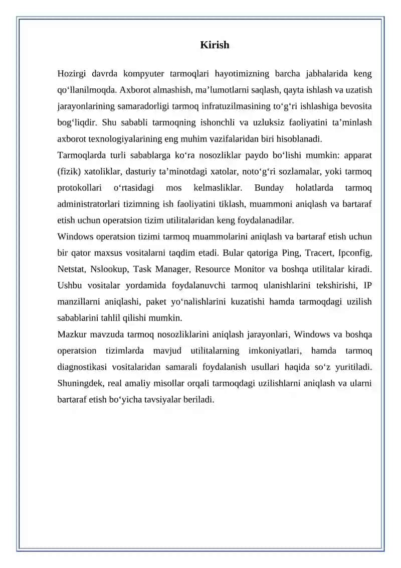 Windows Server OT talqinlarining funksional imkoniyatlari 2