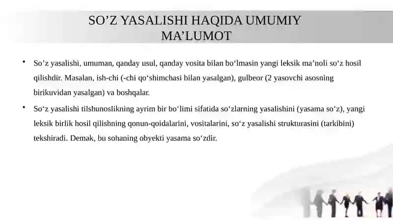So’z yasalishi 2