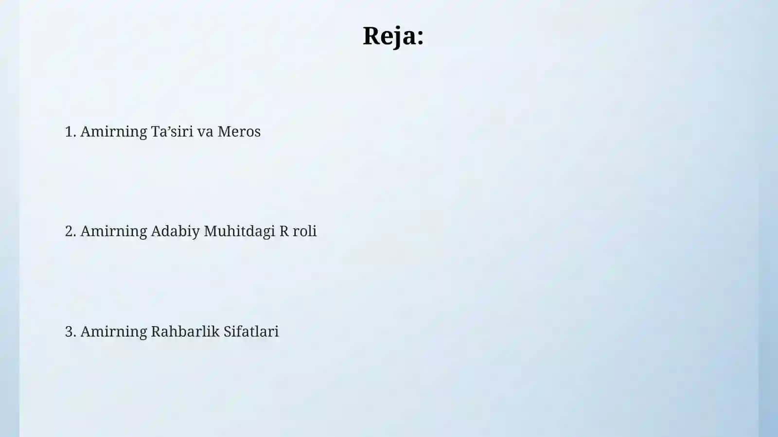 Amirining adabiy muhit rahnamosi sifatidagi ornini 2