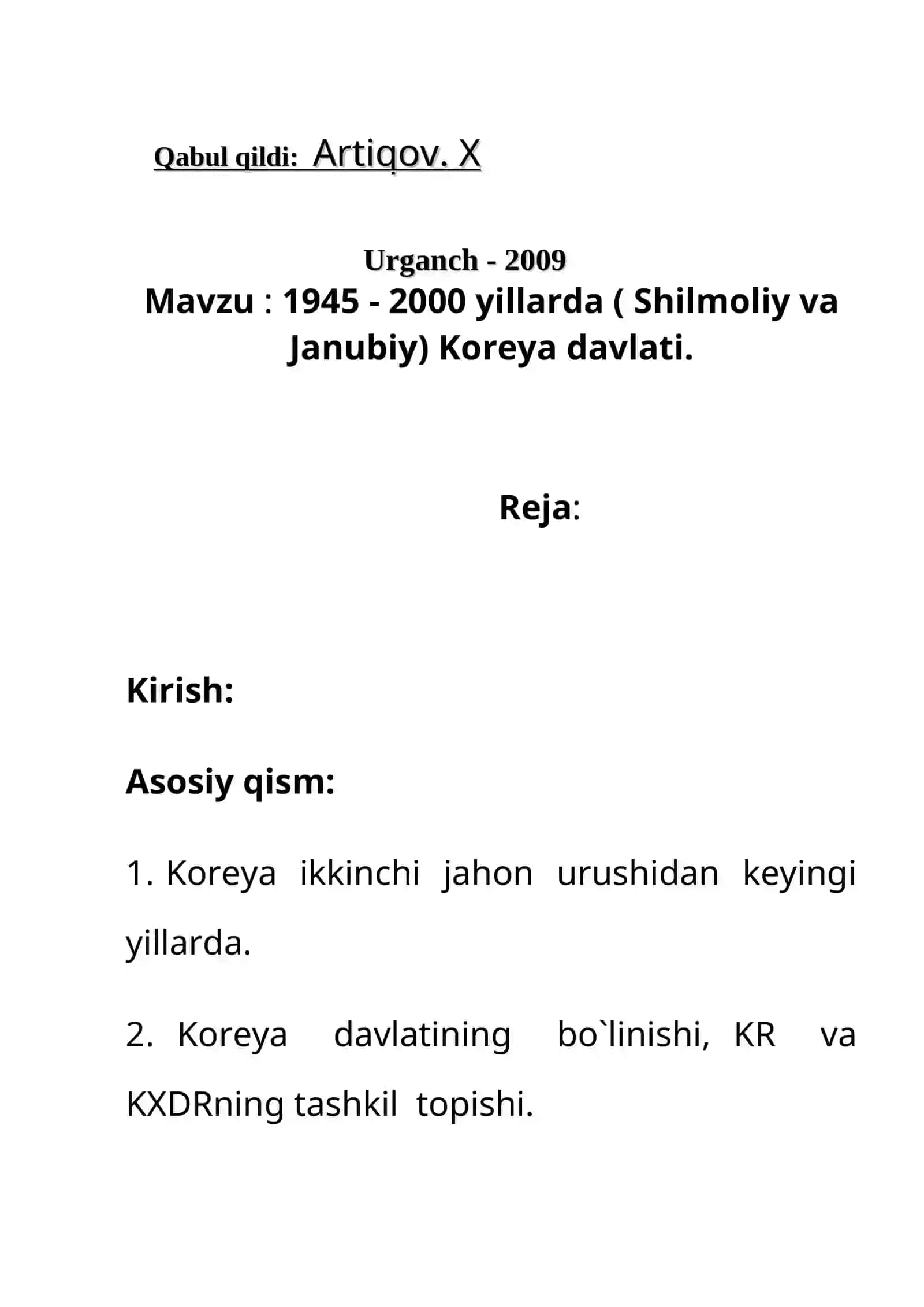 Yangi Tarix fanidan 2