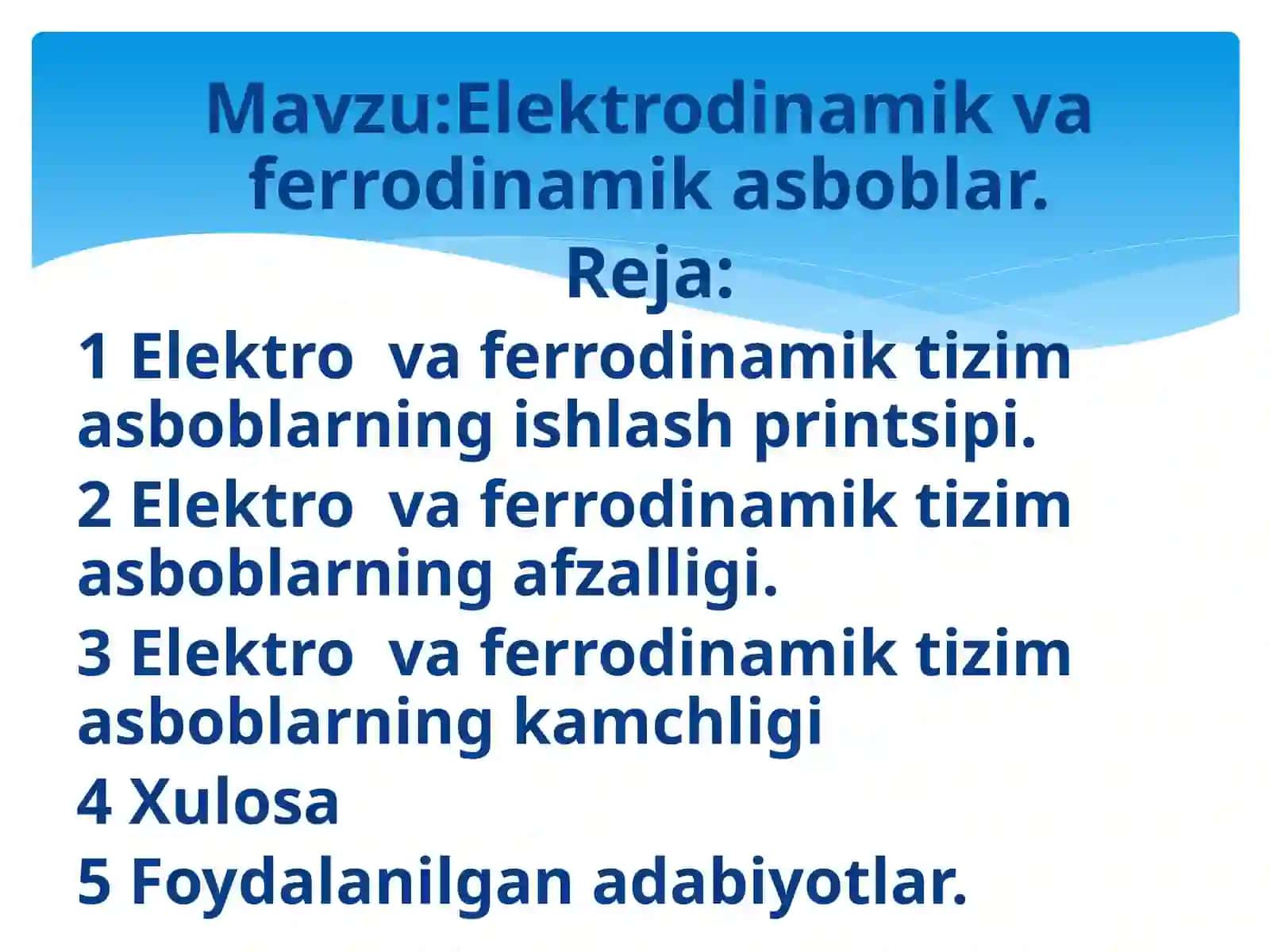 Elektrodinamik va ferrodinamikasi boblar 2