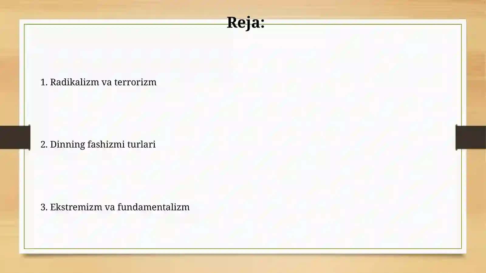 Diniy fashizm ekstralizim fundamentalizim radikalizim va terorizimding turlari 2