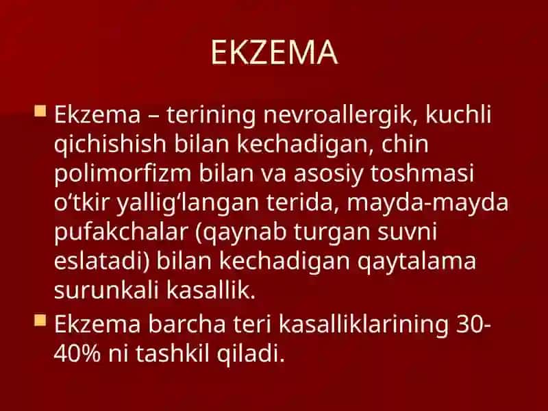 Ekzema va Neyrodermatit 2