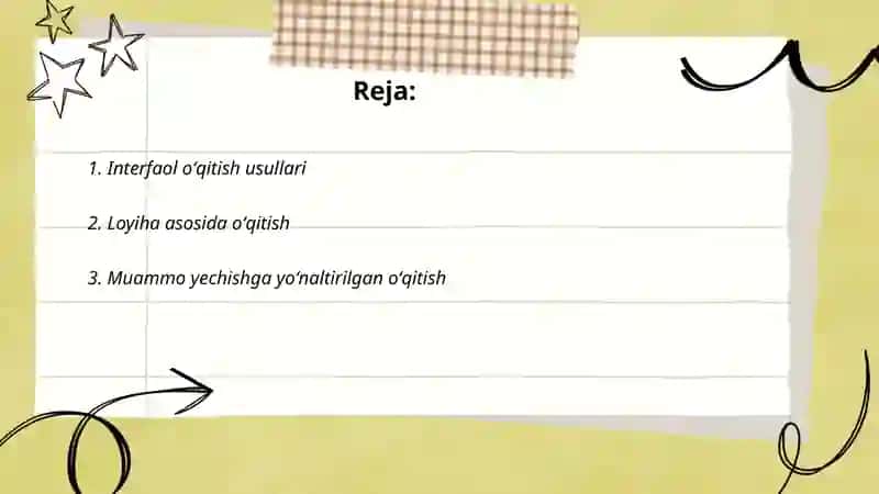 Zamonaviy oʻqitish shakllari va uslublari 2