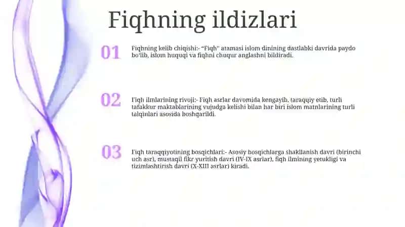 Fiqh Ilmining Paydo Bo'Lishi Va Rivojlanish Bosqichlari 2