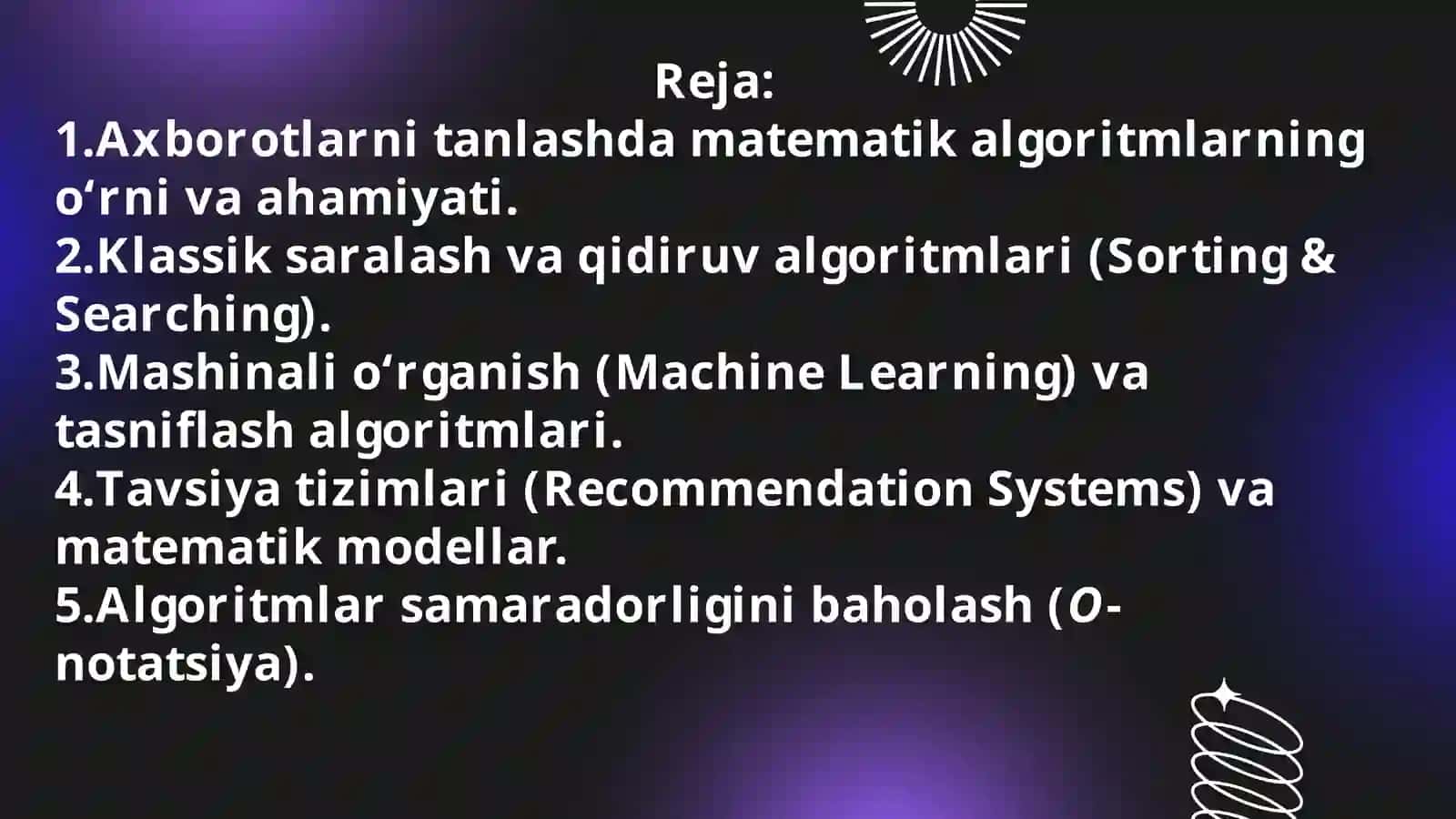 Axborotgaishlovberishning matematikasoslari 2
