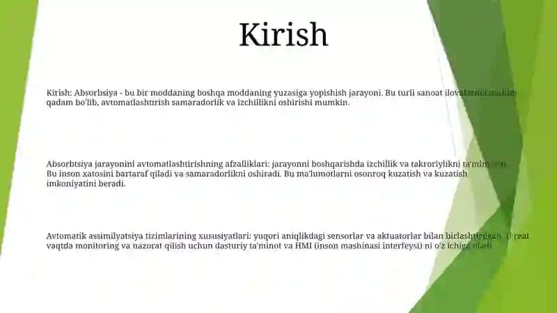 Absorbsiyta Jarayonini Avtomatlashtirish 2