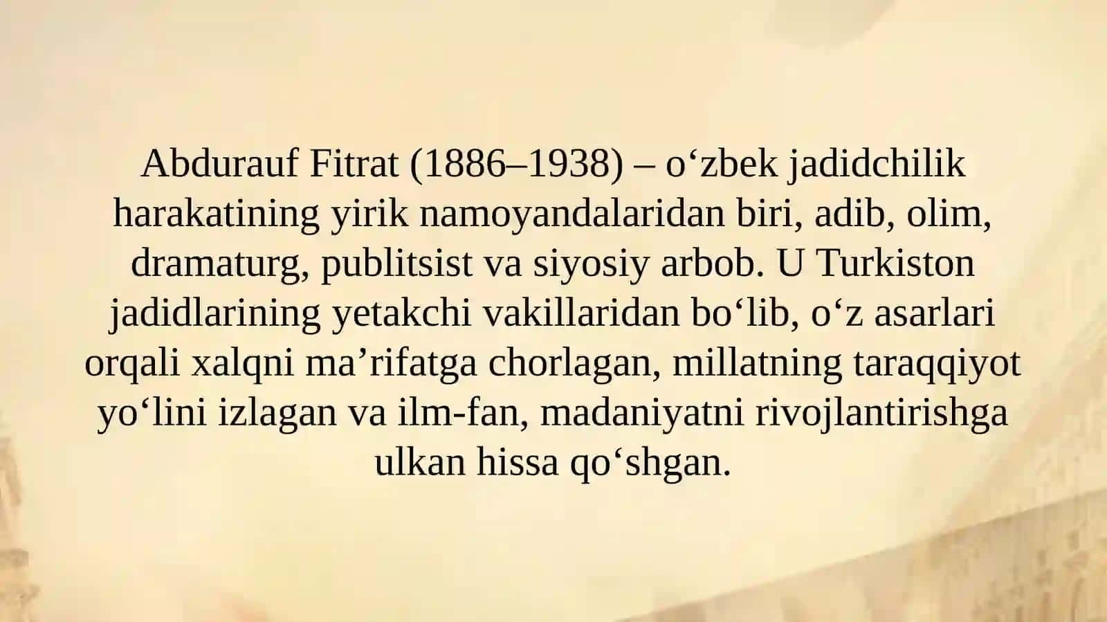 Abdurauf Fitratning "Rahbari najot" risolasidagi "Baxtsiz odamlarning ikki toifasi"ga oid qarashlari 2