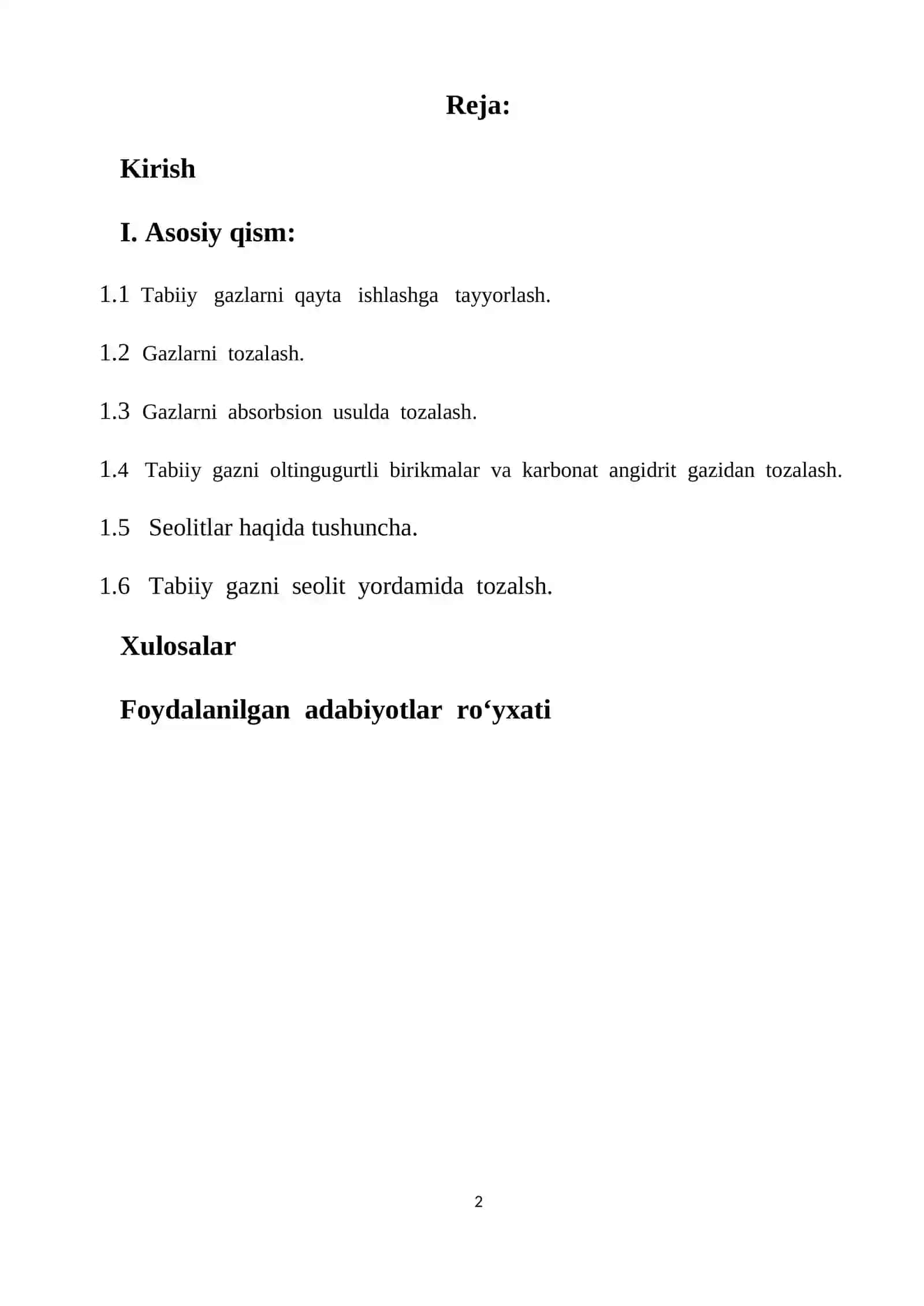 Seolit yordamida tabiiy gazni tozalash 2