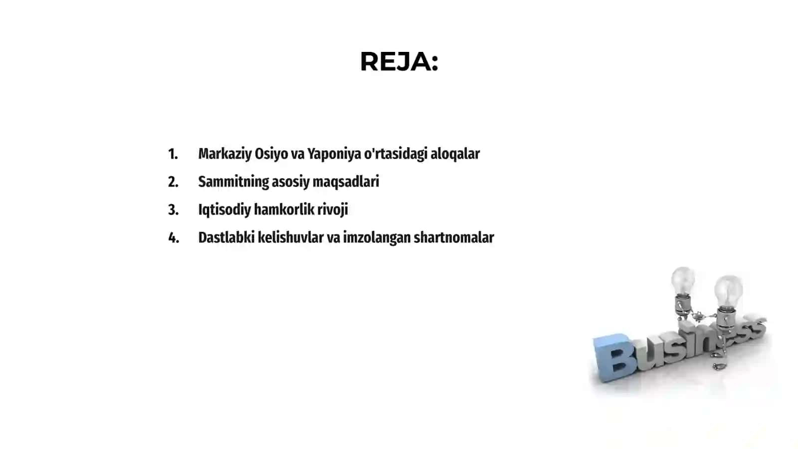Markaziy Osiyo-Yaponiya sammiti natijalari 2