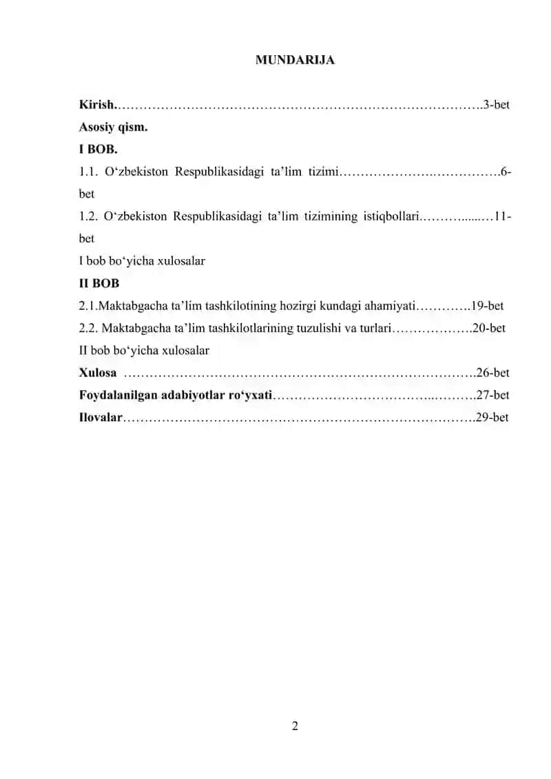 Ta’lim tizimida MTTning tutgan o‘rni va uning istiqbollari 2