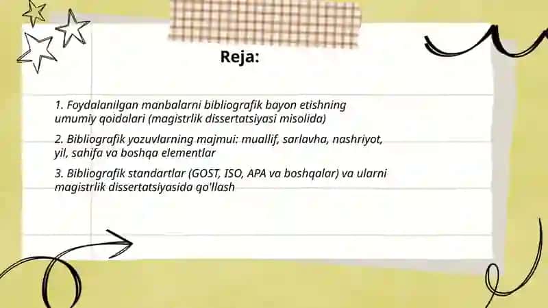 Foydalanilgan manbalarni bibliografik bayon etish qoidalari 2