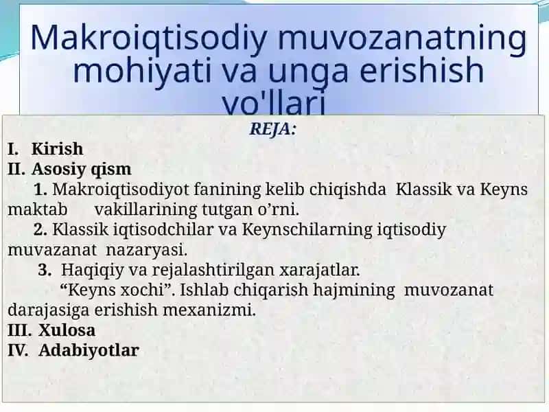 Raxamova Faridaxonning Iqtisodiyot Nazariyasi 2