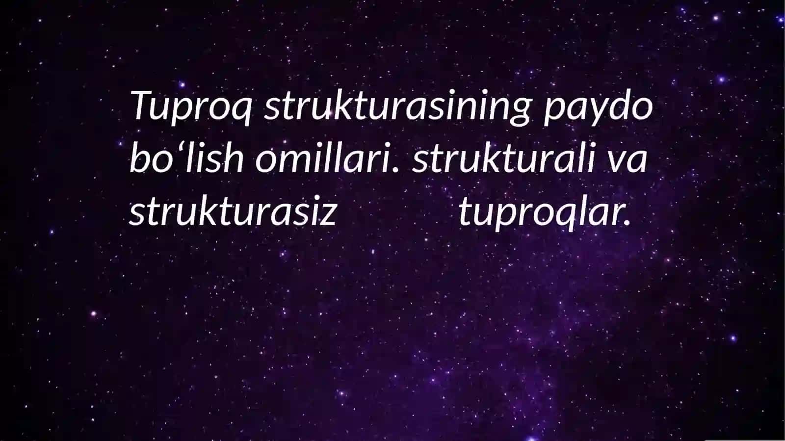 Tuproqshunoslik ta‘lim yo'nalishi 2