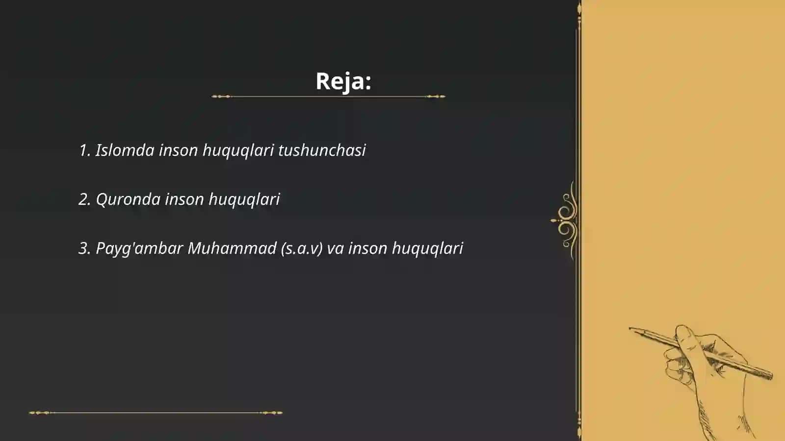 Islomda inson huquqlari himoyasi,ijtimoiy tenglik adolat va tolerantlik 2