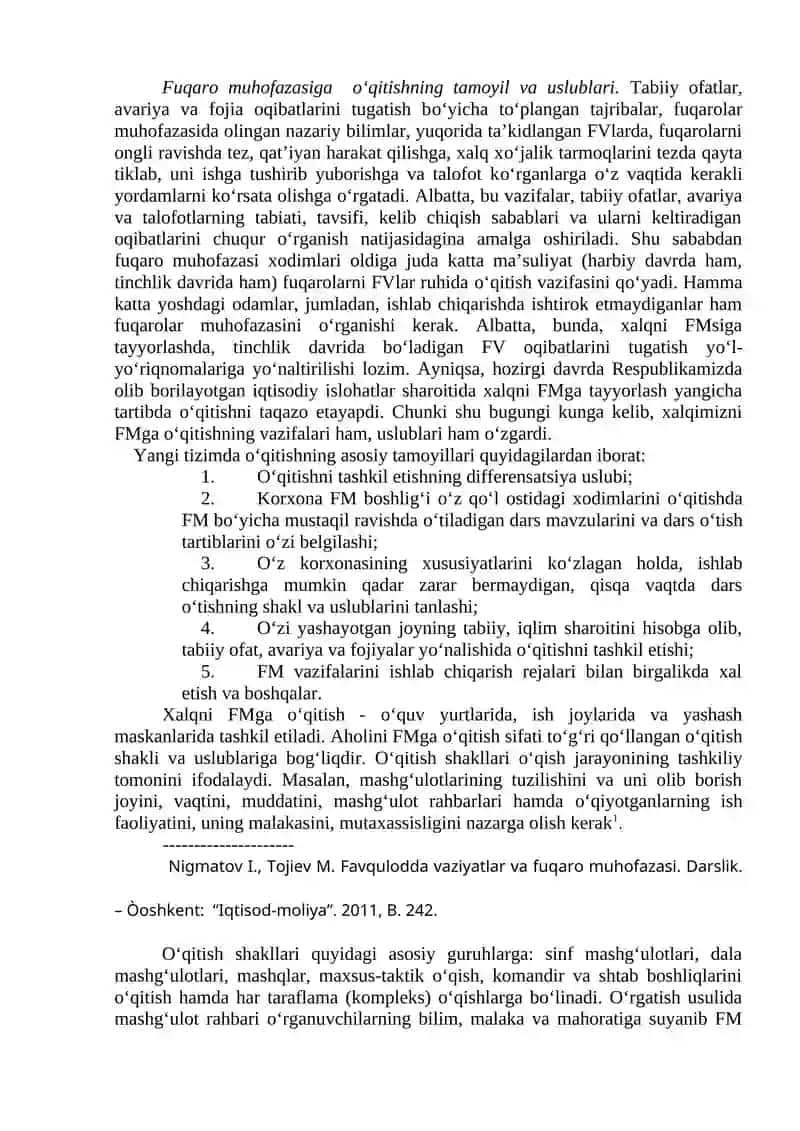 Aholini, moddiy va madaniy boyliklarni xavfsiz xududlarga evakuatsiya qilish 2