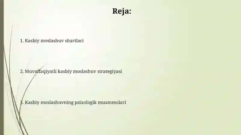 Kasbga koʻnikishning psixologik masalalari 2
