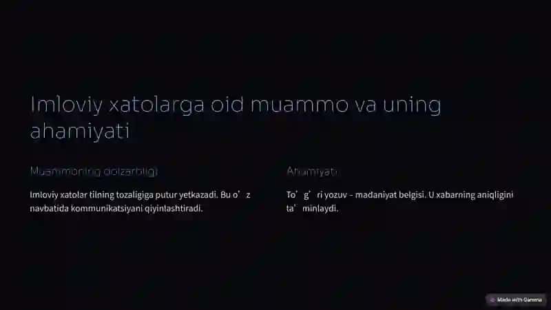 Peshlavha va e’lonlardagi imloviy xatolarni aniqlash 2