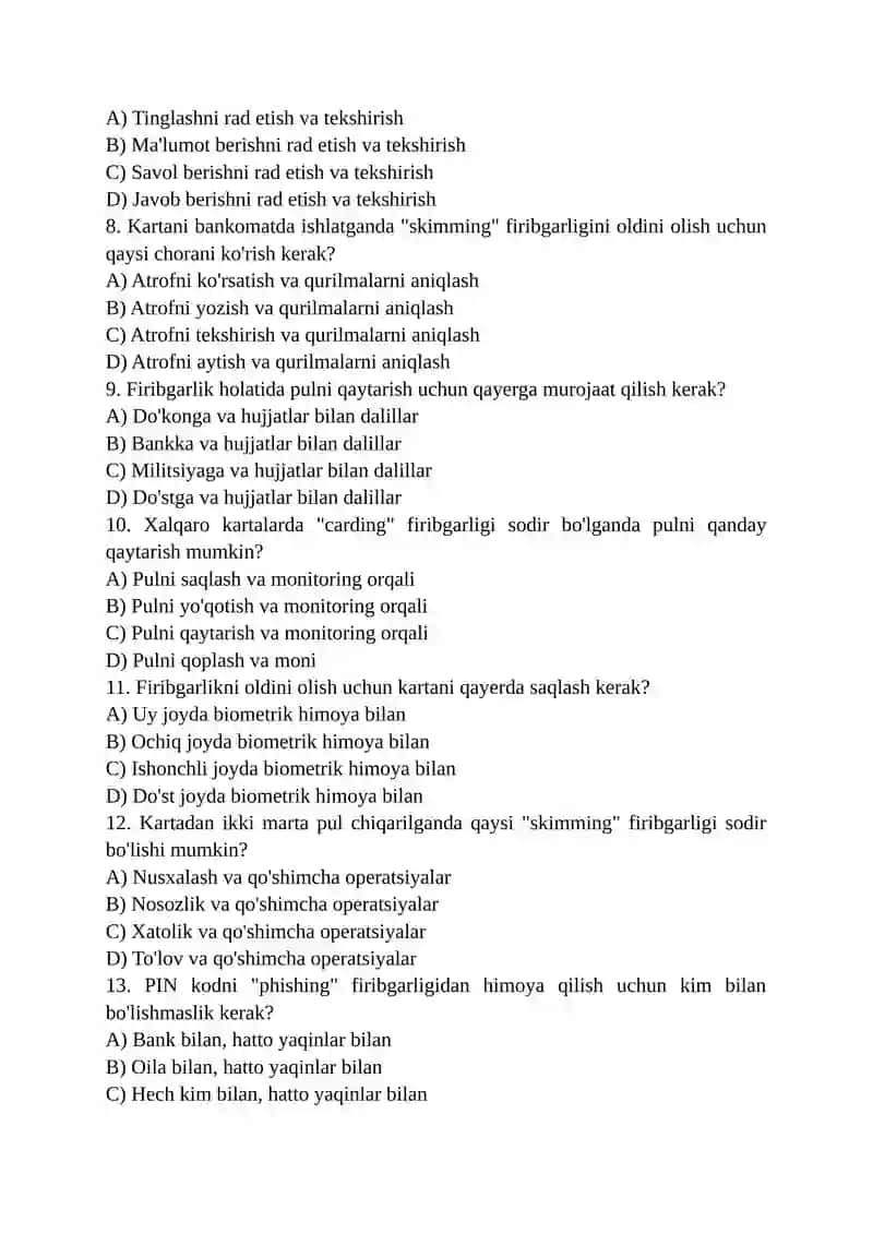 Naqd pulsiz hisob-kitoblarda firibgarlik 2