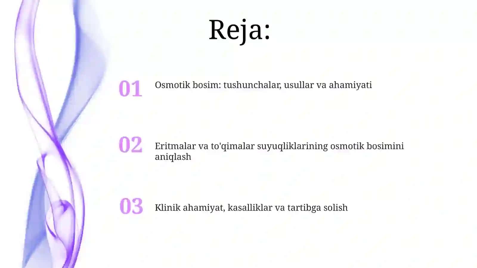 Eritmalar va to'qimalar suyuqliklarining osmotik bosimini aniqlash 2