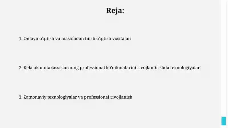 Bo’lajak mutaxasisning kasbiy ko’nikmalarini rivojlantirish texnologiyasi 2