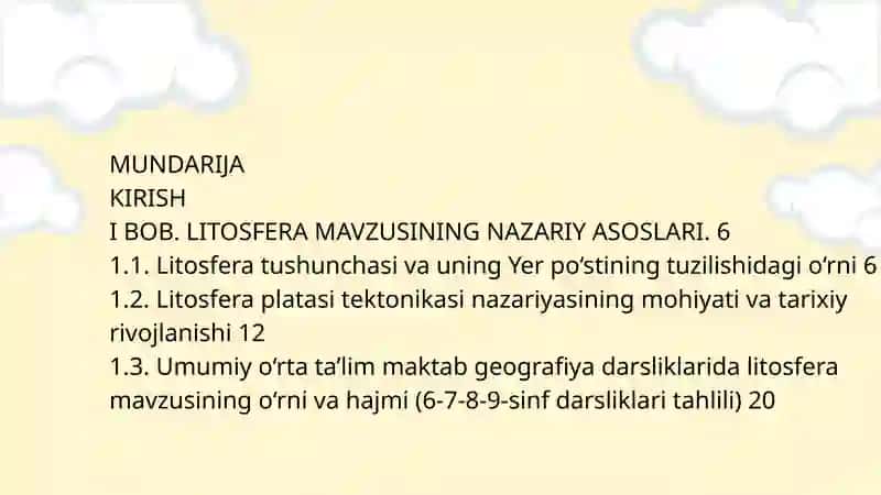 Litosfera mavzusini òqitish metodikasi 2