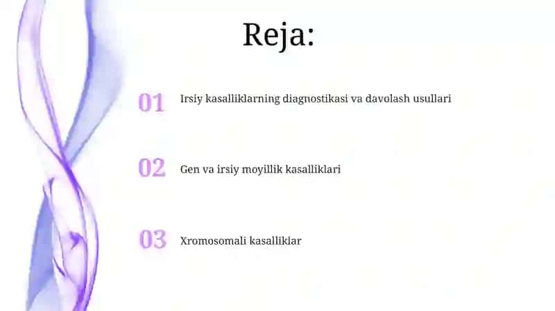 Irsiy kasalliklar 2