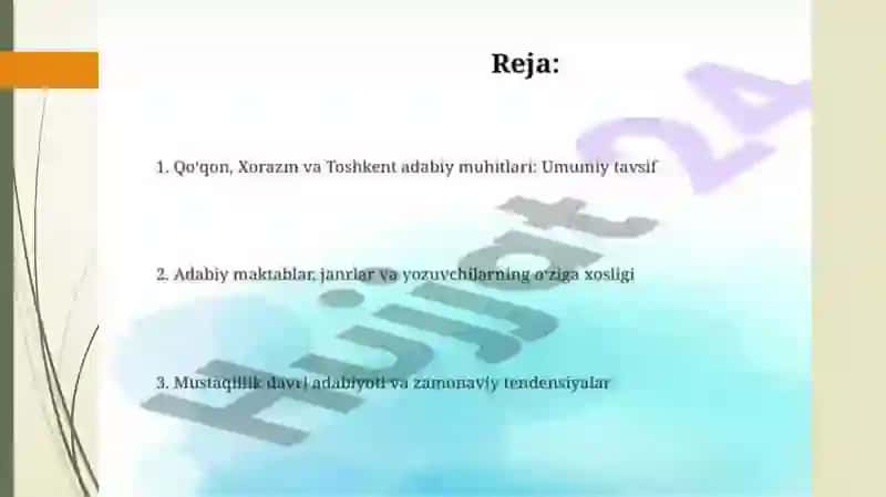 Xorazm, Qo’qon va Toshkent adabiy muhiti 2