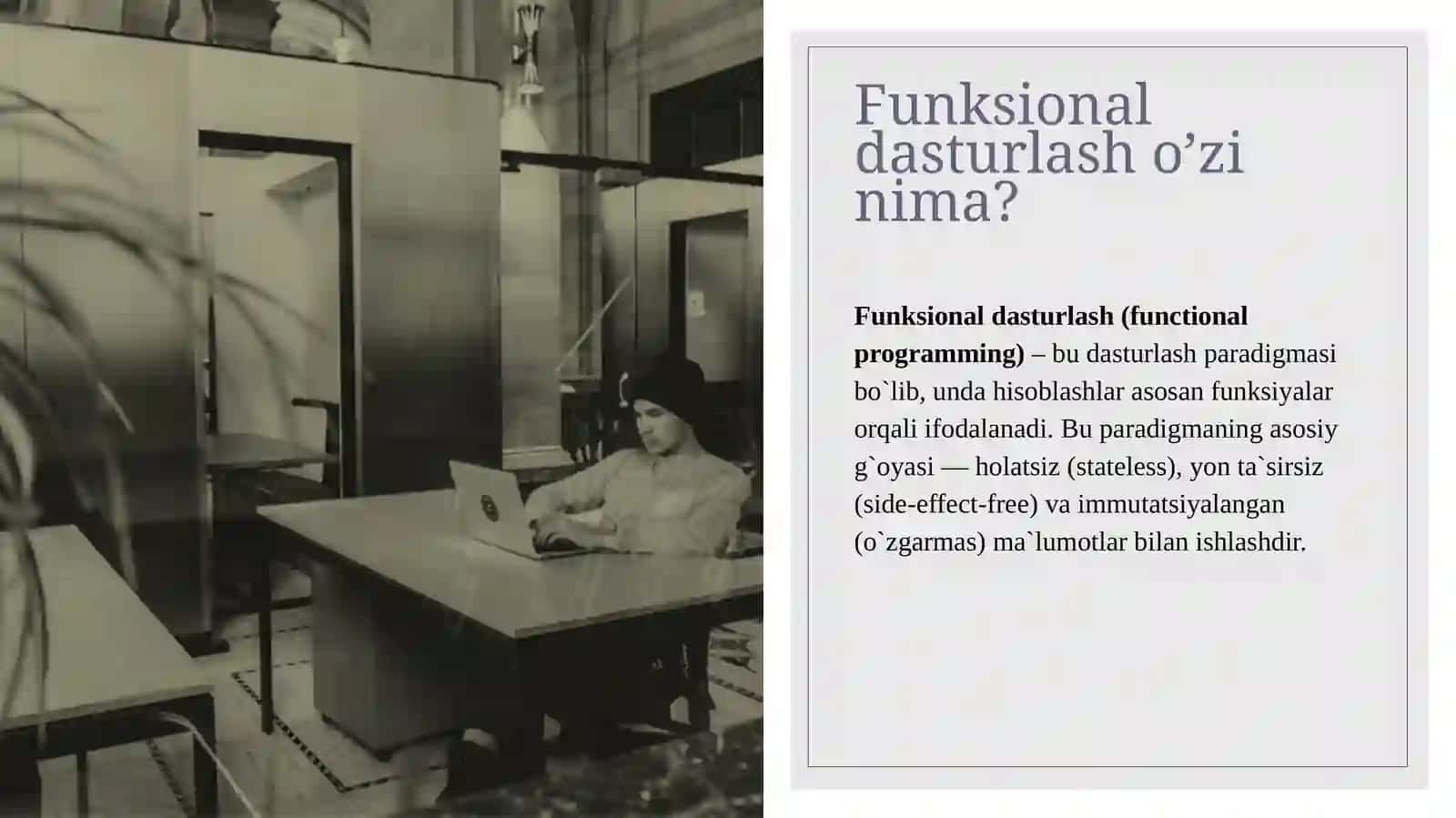 Funktsional dasturlash 2