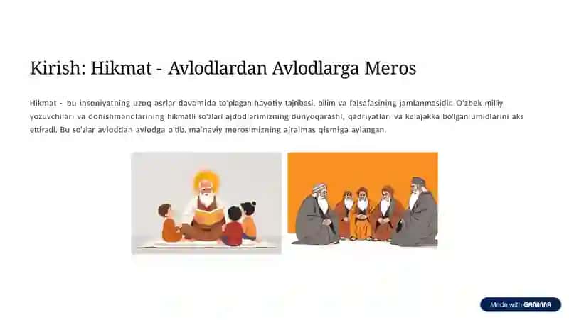 O'zbek Milliy Yozuvchilari va Donishmandlarining Hikmatli So'zlari 2