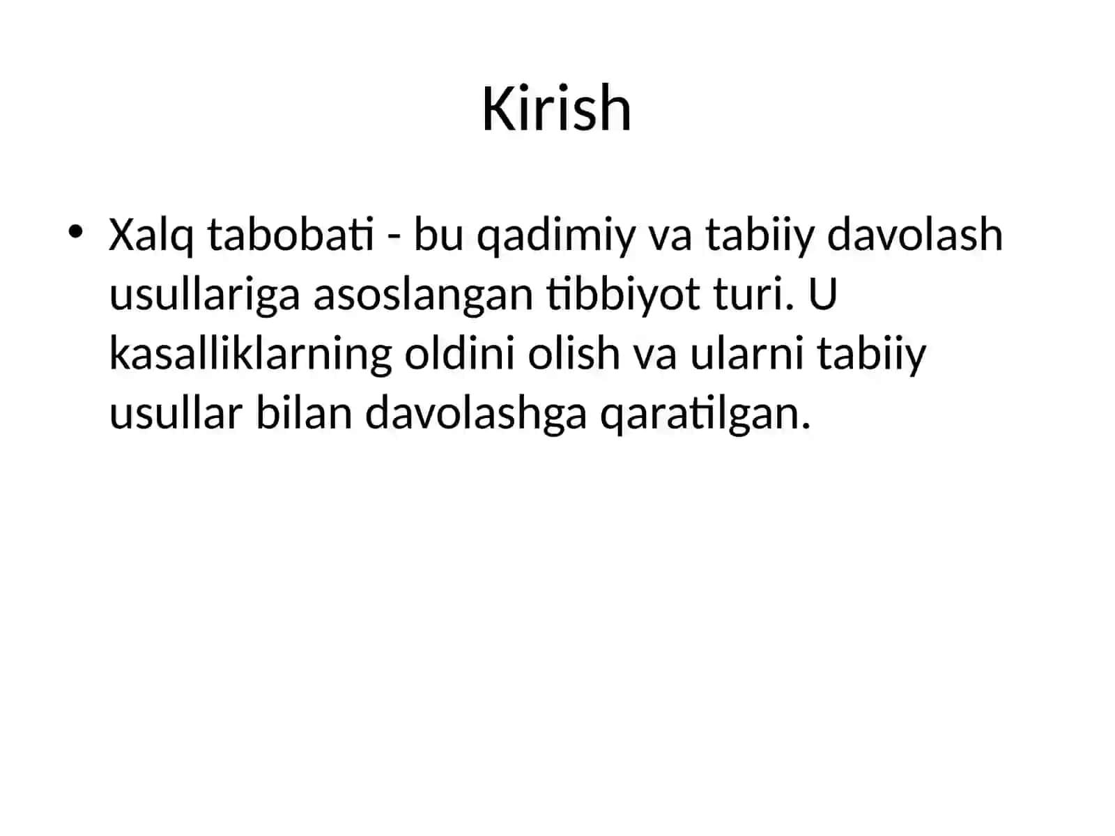 Xalq Tabobatida Davolash Usullari 2