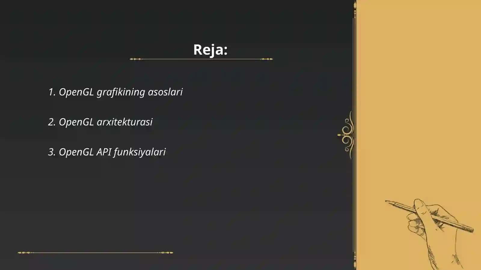 OpenGL grafik kutubxonasi 2