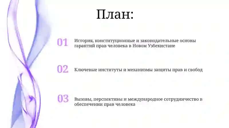 Создание гарантий прав и свобод человека в Новом Узбекистане 2