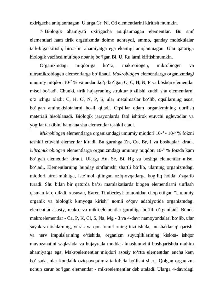 Biogen va noorganogen elementlar 2