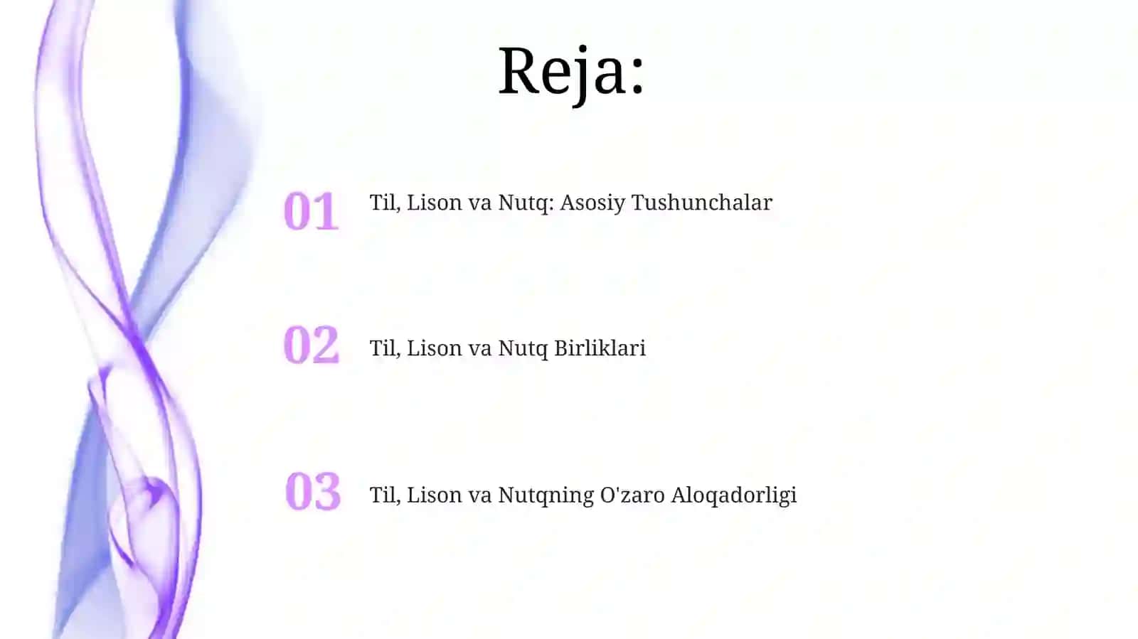 Til, Lison va Nutq 2