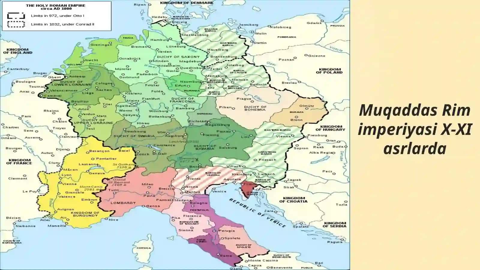 Rivojlangan o’rta asrlarda Muqaddas Rim imperiyasi 2