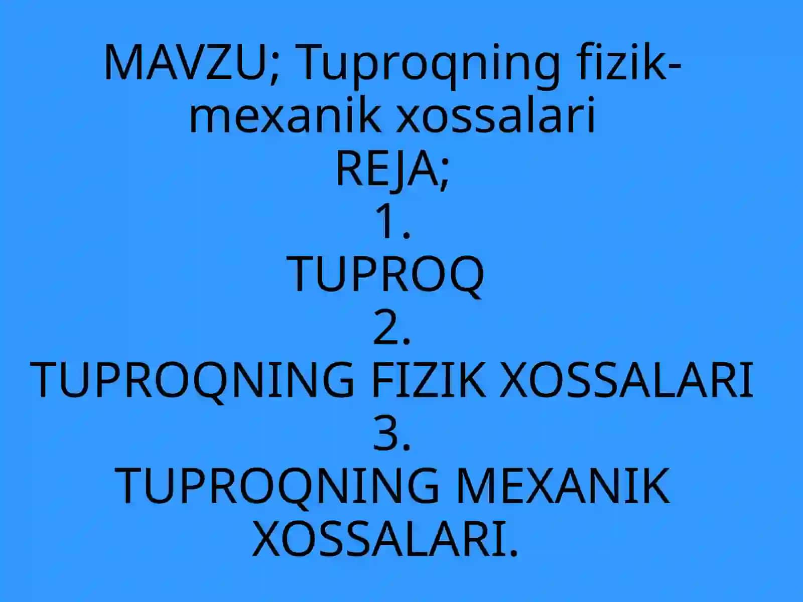Zokirova Pariziodaning agrokimyo va tuproshunoslik fanidan 2