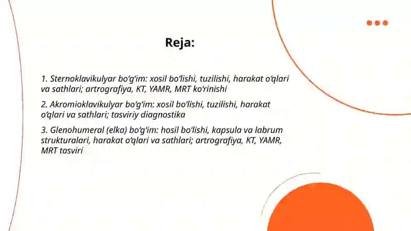 Elka kamari va qo‘l erkin qismi suyaklarning birlashuvi 2