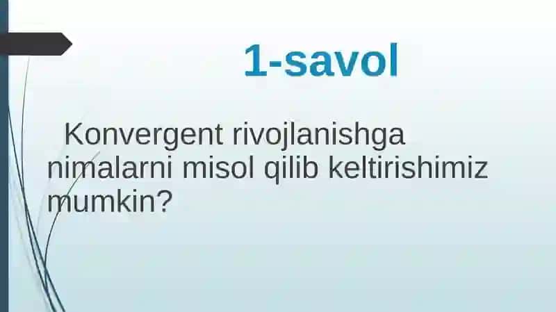 Organik olam evolutsiyasinig asosiy yo‘nalishlari 2