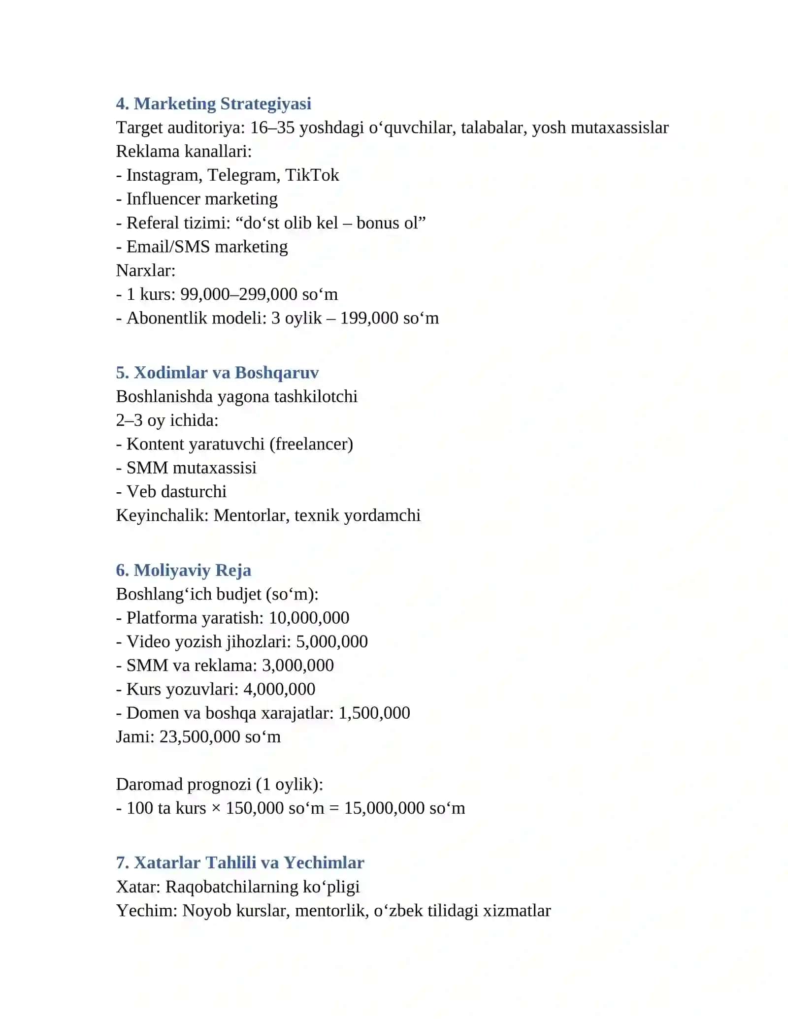 Online o‘quv platformasi – bu ingliz tili, rus tili va matematika fanlari bo‘yicha interaktiv, moslashuvchan ta’limni taqdim etuvchi raqamli xizmat 2