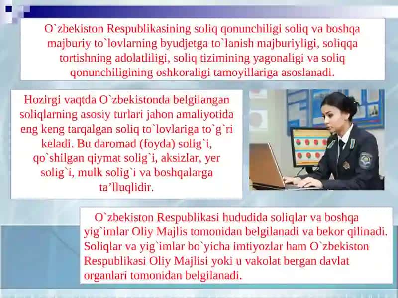 Soliqlar va boshqa majburiy tolovlar hisobi 2