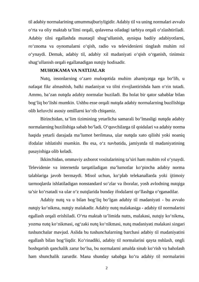NUTQDA ADABIY NORMALARNING BUZILISHI SABABLARI 2