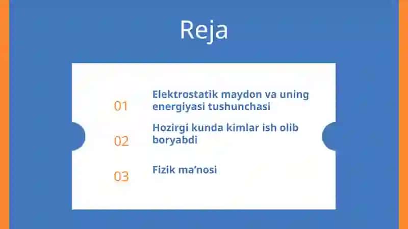 Elektrostatik maydon energiyasi zichligi 2